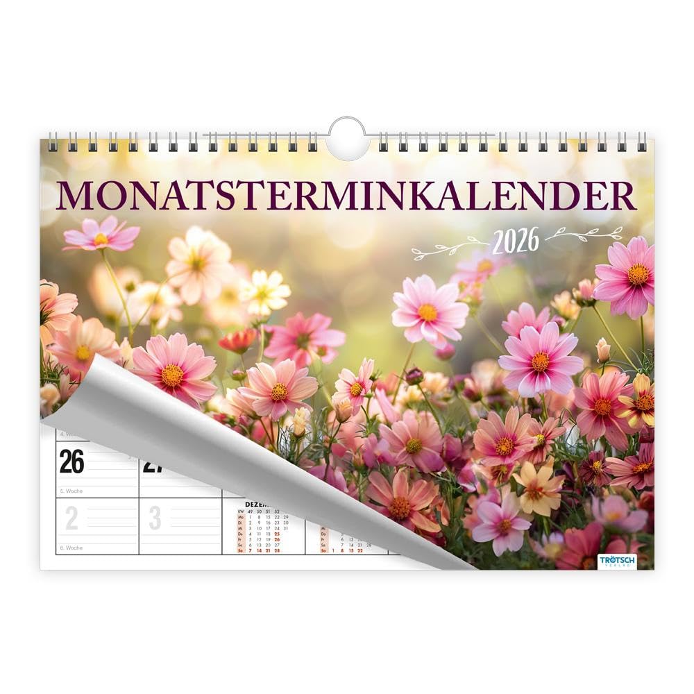 TRÖTSCH - Calendario mensile Agenda mensile con copertina fotografica 2026: con rilegatura a spirale [Calendario] [30 maggio 2025] Trötsch Verlag GmbH & Co. KG