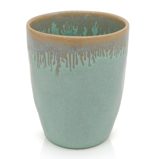 Mea-Living STONEWARE Mug turquoise, handmade stoneware, 280 ml, beautiful handmade tableware