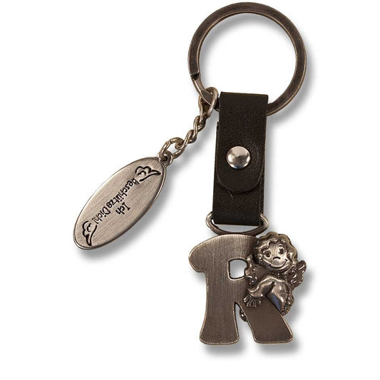 Guardian Angel Keychain Letter R