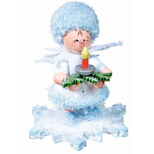 Drechslerei Kuhnert Schneeflöckchen mit Licht - 5 cm
