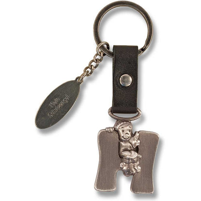 Guardian Angel Keychain Letter H