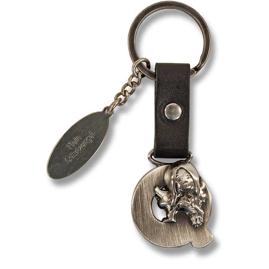 Guardian Angel Keychain Letter Q