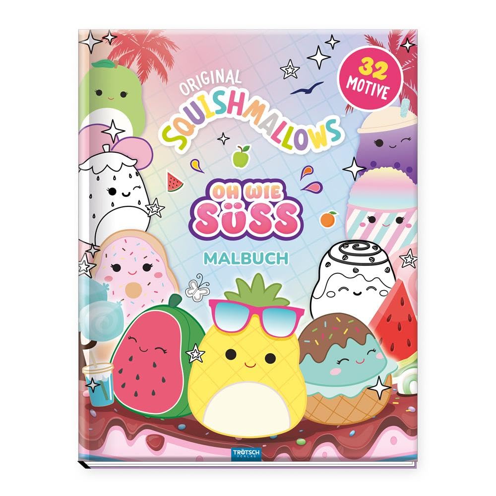 TRÖTSCH - Malbuch Original Squishmallows Oh wie süss Malbuch| Ab 3 Jahren: Malbuch Beschäftigungsbuch Ausmalbuch [Taschenbuch] [13 giugno 2025] Trötsch Verlag GmbH & Co.KG