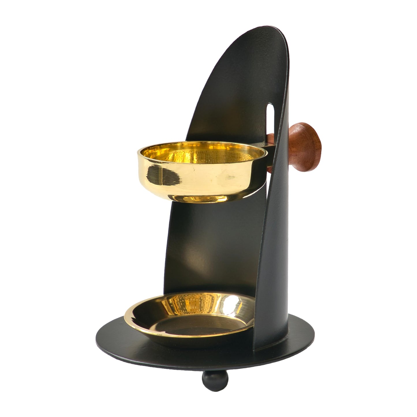 Originale Crottendorfer Räucherkerzen - Bruciatore di incenso in ottone - Incensiere regolabile in altezza - Made in Germany
