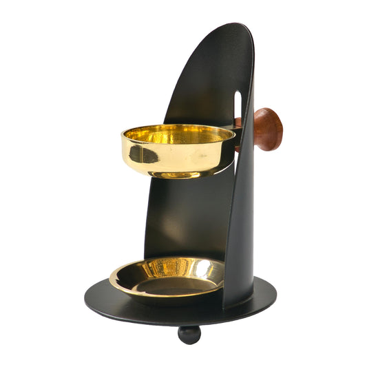 Originale Crottendorfer Räucherkerzen - Bruciatore di incenso in ottone - Incensiere regolabile in altezza - Made in Germany