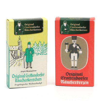 Crottendorfer 60-Piece Set of Incense Cones, Nostalgia Packs Frankincense + Erzgebirge Christmas Scent, 60 in Display (30x1801+30x1802), 2 Assortments, 38 x 225 x 11 cm in the Incense Cone Set