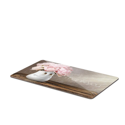 FIFTYEIGHT PRODUCTS / Tazze / Tagliere per la colazione "Danke" (Resopal, 14x23x1 cm, multicolore, Made in Germany)