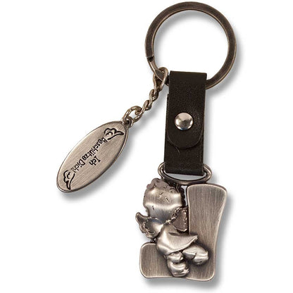 Guardian Angel Keychain Letter L