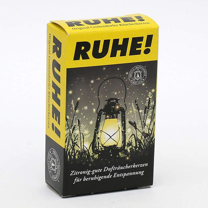 Crottendorfer Räucherkerzen zitronig Gute Dufträucherkerzen Ruhe schwarz, Größe XL, 4 Stück