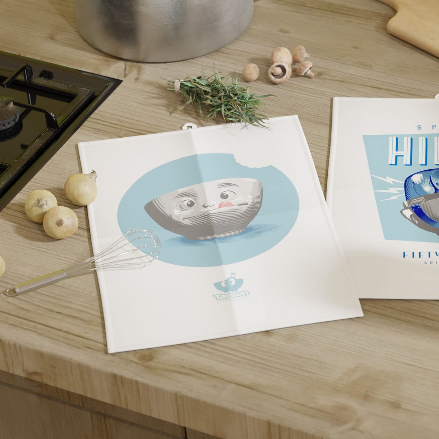 FIFTYEIGHT PRODUCTS / Cups / Tea Towel "Delicious (Made in Germany)