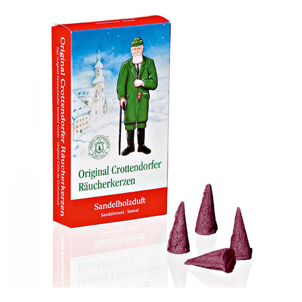 OLShop AG 3-Pack Crottendorfer Incense Cones Sandalwood Scent 3 x 24 Pieces, Incense Cones, Christmas Candles, Incense Pyramids