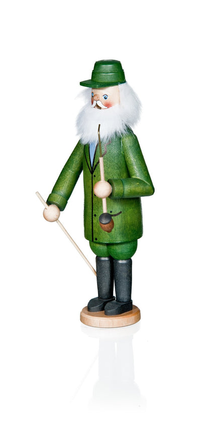 Crottendorf Original Smoker Man - Traditional Green Smoker Figurine from the Erzgebirge - approx. 23 cm -