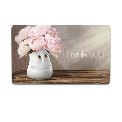 FIFTYEIGHT PRODUCTS / Tazze / Tagliere per la colazione "Danke" (Resopal, 14x23x1 cm, multicolore, Made in Germany)