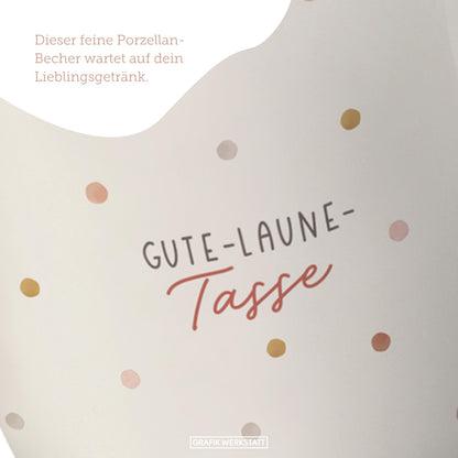 Tazza da caffè con scritta Grafic-Werkstatt 300 ml | Tazza in porcellana | Tazza del buon umore