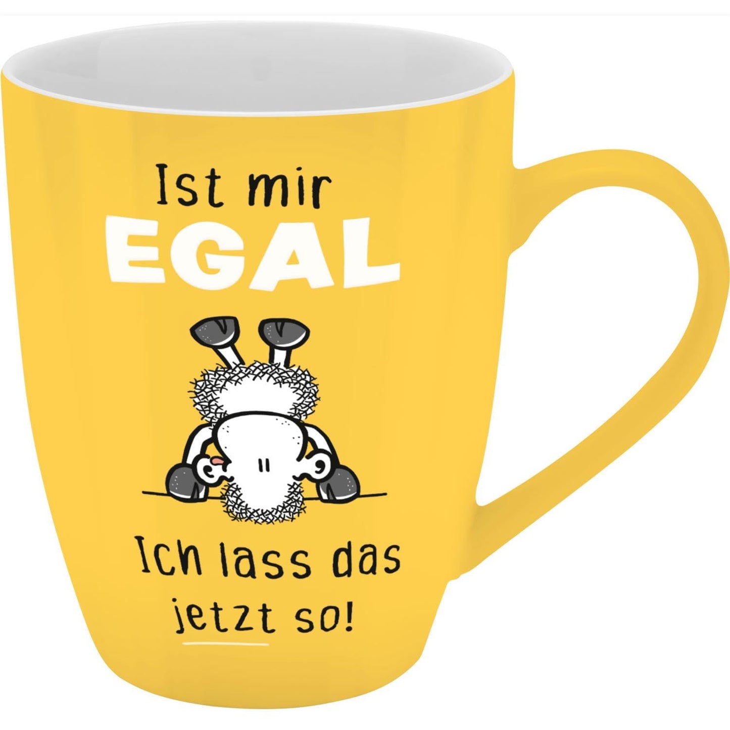 Sheepworld Becher mit Spruch | 350ml | Motiv "Egal"