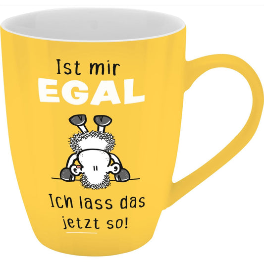 Sheepworld Becher mit Spruch | 350ml | Motiv "Egal"