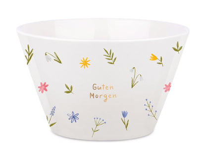 Grafik-Werkstatt Cereal Bowl | with real gold | Porcelain | Good Morning