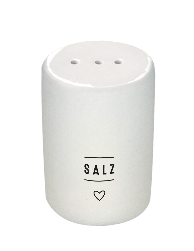 Graphic Workshop Salt and Pepper Shakers | Hearts Set | Porcelain