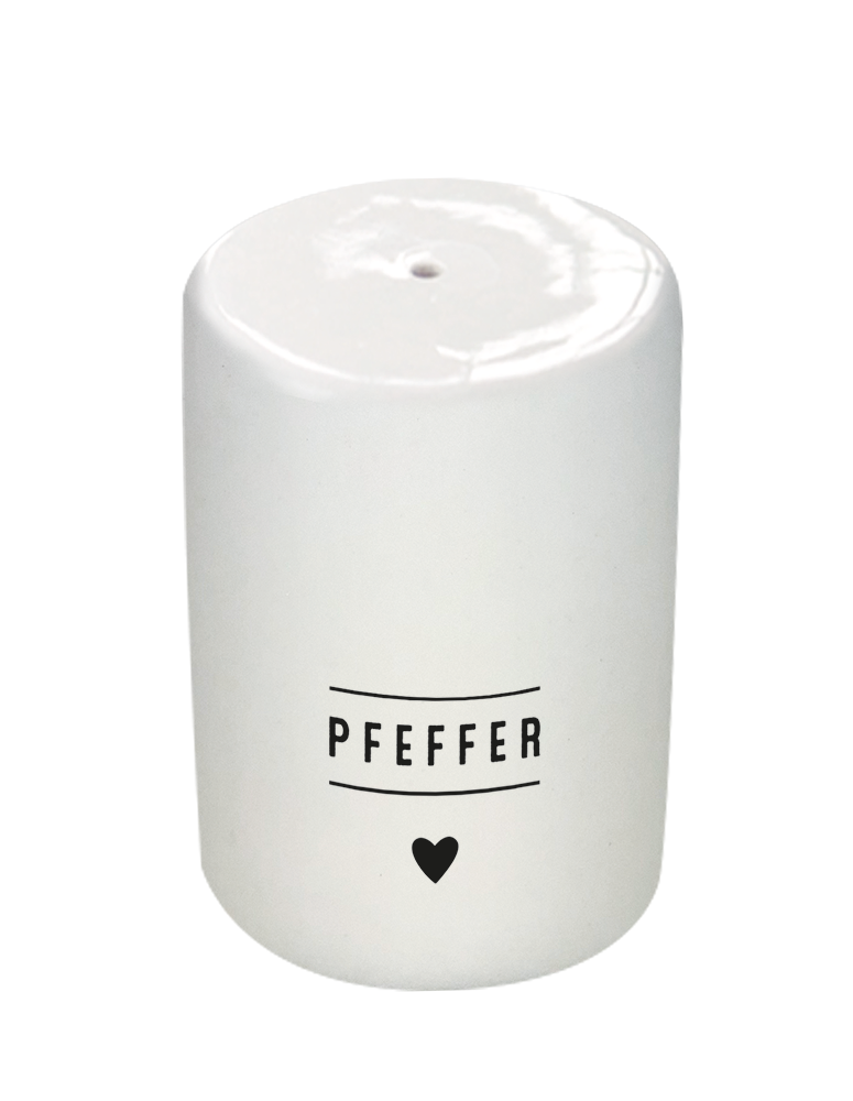Graphic Workshop Salt and Pepper Shakers | Hearts Set | Porcelain