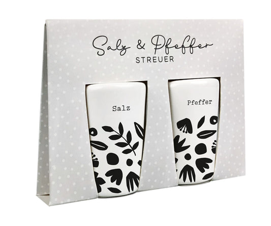 Graphics Workshop Salt & Pepper Shakers | "Blümchen" Set | Porcelain