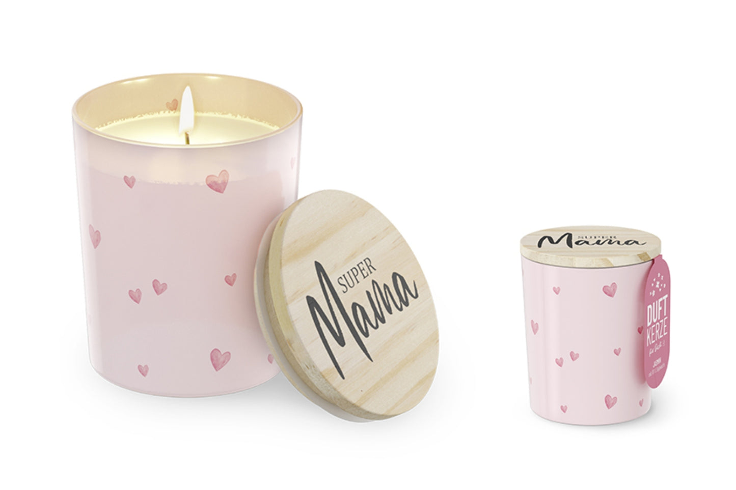 la Vida Scented Candle in Glass with Lid | Super Mom | Jasmine Scent |