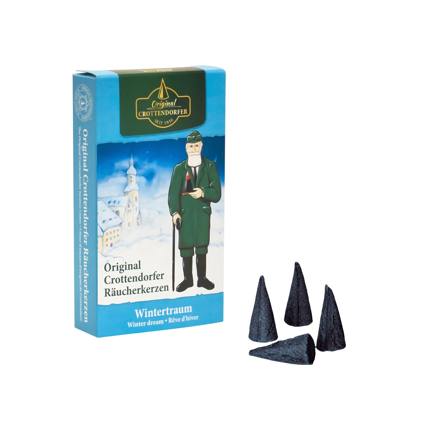 Crottendorf Incense Cones 1 Pack=24 Pieces, Winter Dream