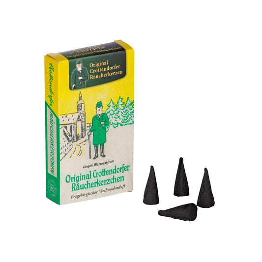 Crottendorfer Räucherkerzen set da 10 (10 x 24 pezzi) Edizione Anniversario Profumo di Natale