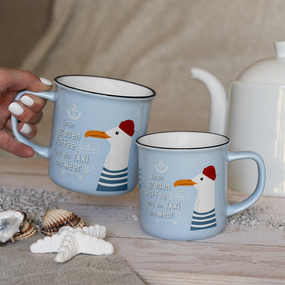 H:PPY life XL Mug with Motif | Favorite Porcelain Mug, Mug with Saying, 55 cl, with Gift Sleeve | Gift for Friend