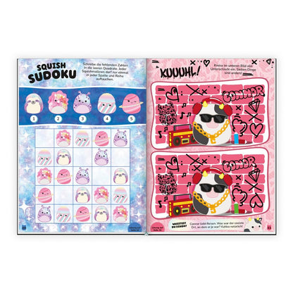 TRÖTSCH - Bastelbuch mit Stickern Original Squishmallows |Basteln Malen Rätseln mit Stickern | Ab 6 Jahren: Bastelheft Beschäftigungsbuch Ausmalbuch [Taschenbuch] [Jun 16, 2025] Trötsch Verlag GmbH & Co. KG