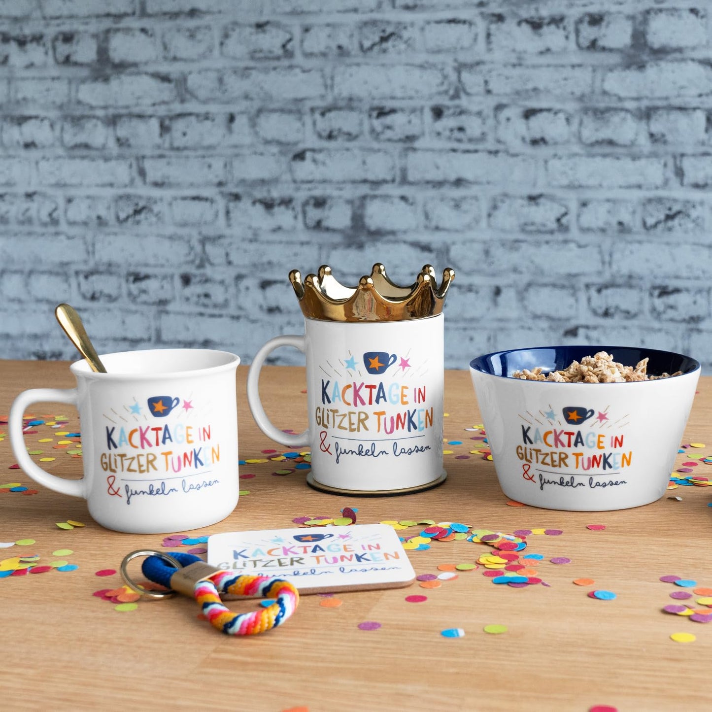 H:) PPY life Mug with Sparkle Motif | Porcelain Coffee Mug, 35 cl, Height 8.4 cm, Mug with Saying, in Gift Band | Birthday Gift | 74439