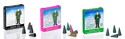 Original Crottendorfer - Mini Incense Cones - Scent: Assorted - Quantity: Assorted pieces - Size: XS - Made in Germany
