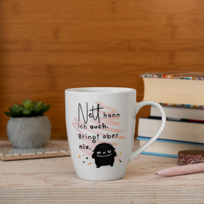 Sheepworld Becher mit Spruch | 350ml | Motiv "Nett kann ich auch..."