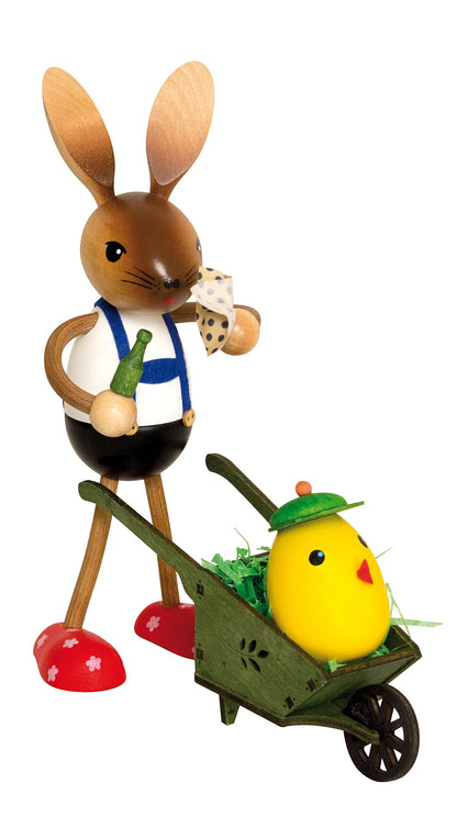 Kuhnert Drechslerei, Decorazioni pasquali/Coniglio di Pasqua, Coniglio di Kuhnert, diverse varianti, in legno, UN originale dai Monti Metalliferi, Made in Germany