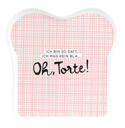 Grafica Toast-Teller con scritta | Porcellana | Oh, Torta