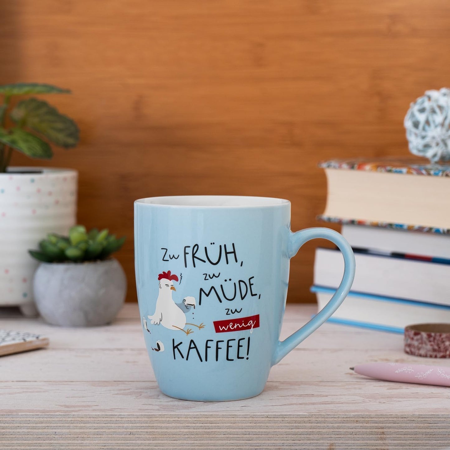 GRUSS & CO Tazza con motivo "Zu wenig Kaffee" (Troppo poco caffè) | Tazza con scritta, Porcellana New Bone China, 35 cl, con fascetta regalo | Regalo divertente, compleanno | 74211