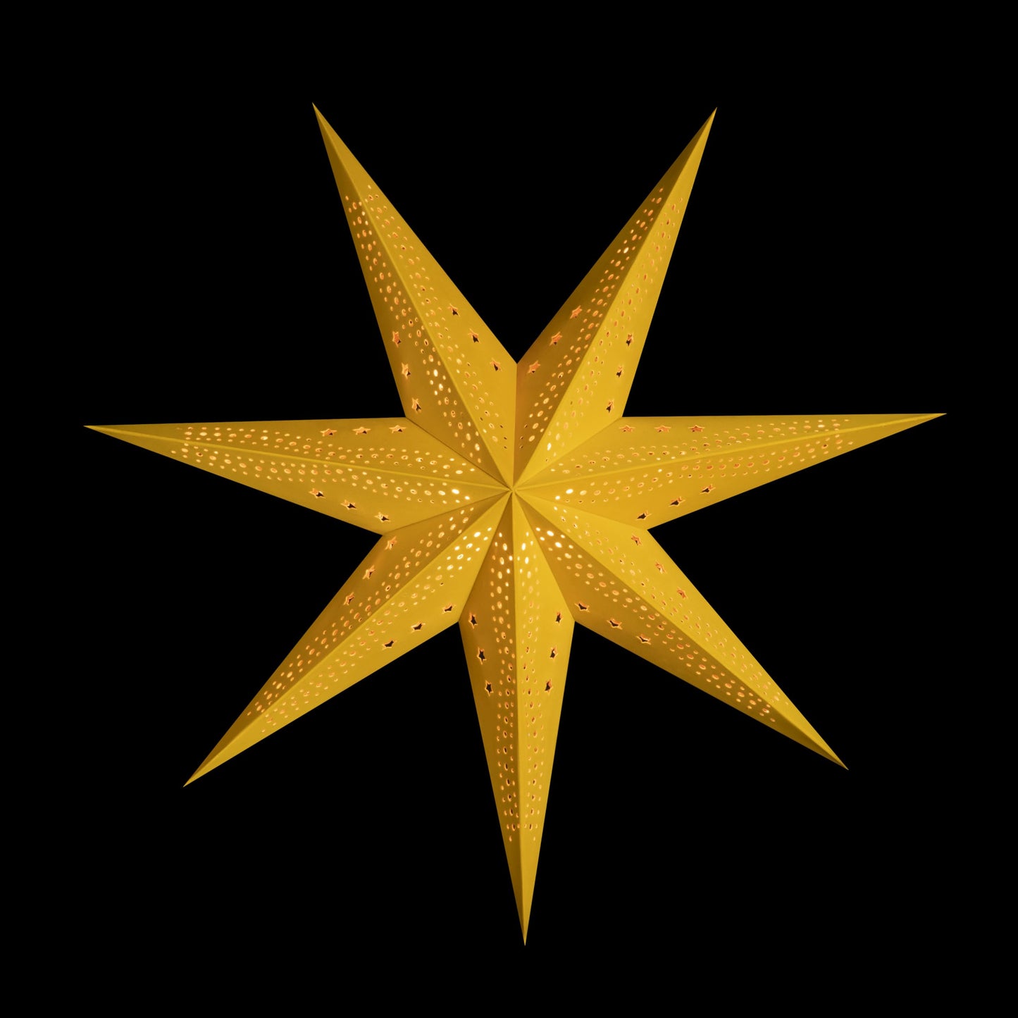 DecoTrend GmbH Sterntaler Decorative Star | Christmas Star Paper | Velvet | Folding Star | 75cm | Indoor | Light Bulb | Mains Plug