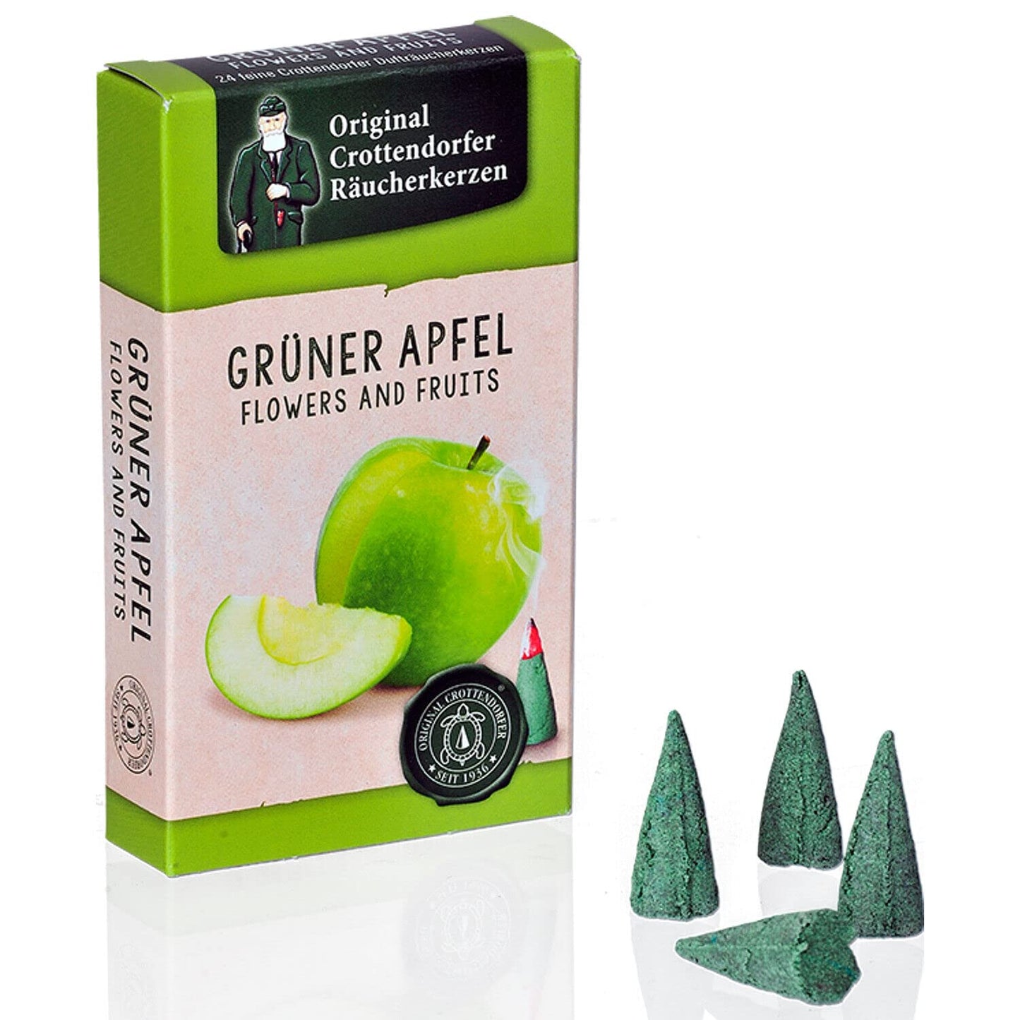 Crottendorf Incense Cones, 30-count Display, Flowers and Fruits