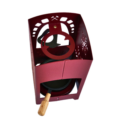 Crottendorf Incense Lantern, "Snowflake", crimson