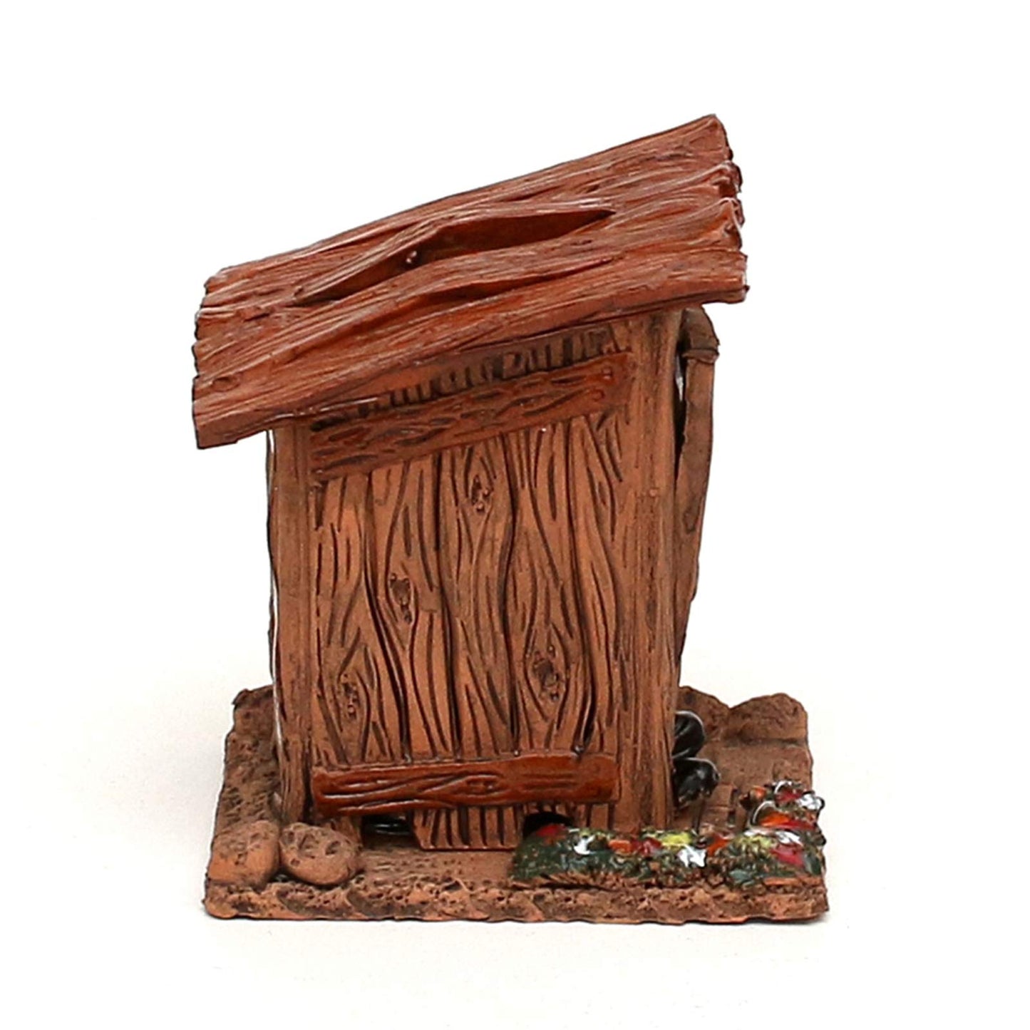 Casetta in ceramica per incenso "Stilles Örtchen" Ceramica Artigianale 7,5 x 7 x 9,5 cm…