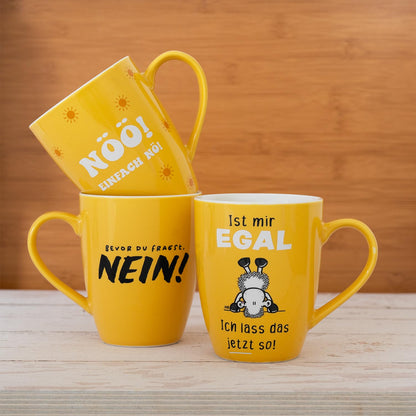 Sheepworld Becher mit Spruch | 350ml | Motiv "Egal"