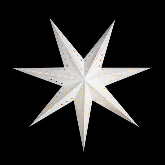 DecoTrend GmbH Stella decorativa Sterntaler | Stella di Natale di carta | Velluto | Stella pieghevole | 75 cm | Interno | Lampadina | Spina