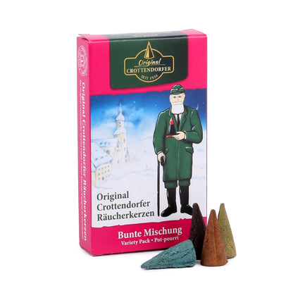 Original Crottendorfer - Incense Cones - Scent: various - Quantity: 24 pieces - Size: M - Made in Germany