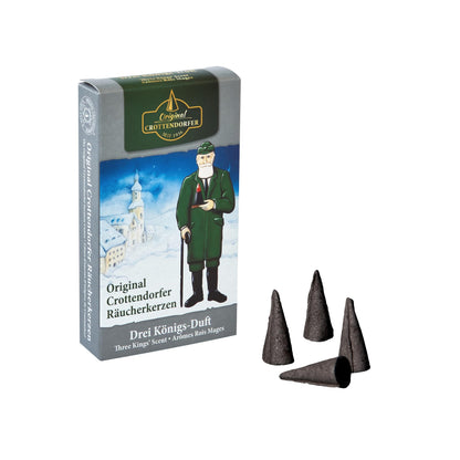 Rudolph's Treasure Chest Accessories Crottendorfer Incense Cones THREE KINGS Scent (24) NEW Erzgebirge Incense Cones