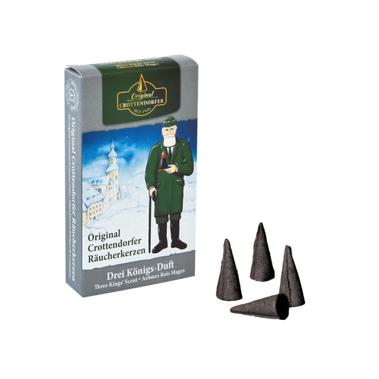 Rudolph's Treasure Chest Accessories Crottendorfer Incense Cones THREE KINGS Scent (24) NEW Erzgebirge Incense Cones