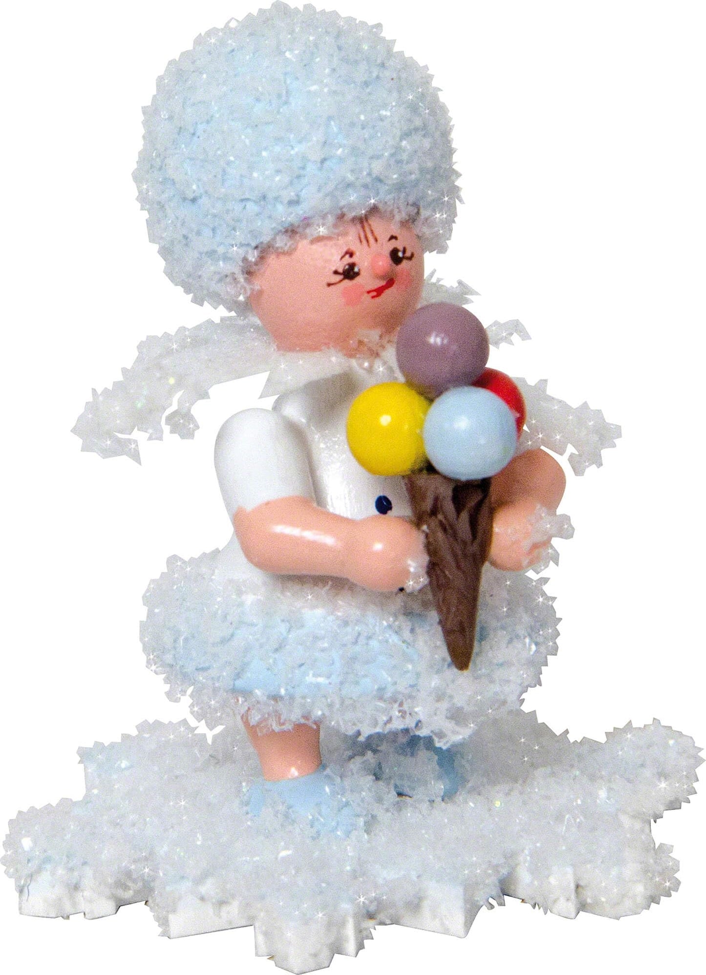 Drechslerei Kuhnert Fiocco di neve con GHIACCIO - 5 cm