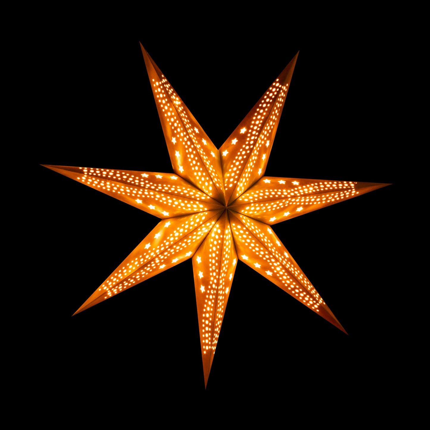 DecoTrend GmbH Sterntaler Decorative Star | Christmas Star Paper | Velvet | Folding Star | 75cm | Indoor | Light Bulb | Mains Plug