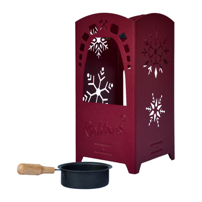 Crottendorf Incense Lantern, "Snowflake", crimson