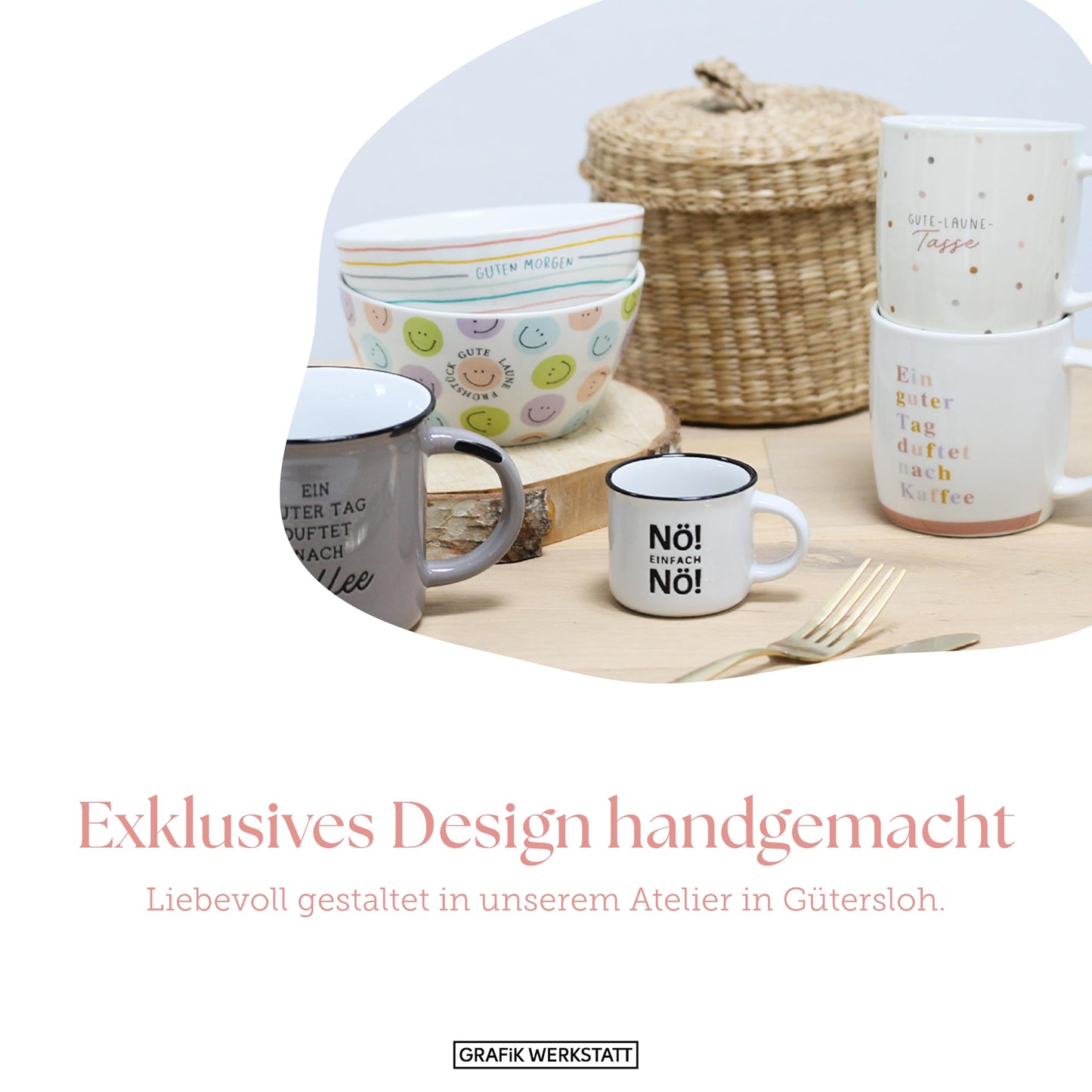 Graphic Workshop Coffee Mug with Saying 300 ml | Porcelain Mug | Favorite Person