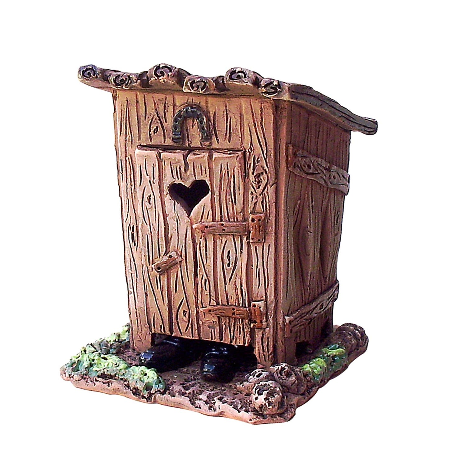 Casetta in ceramica per incenso "Stilles Örtchen" Ceramica Artigianale 7,5 x 7 x 9,5 cm…
