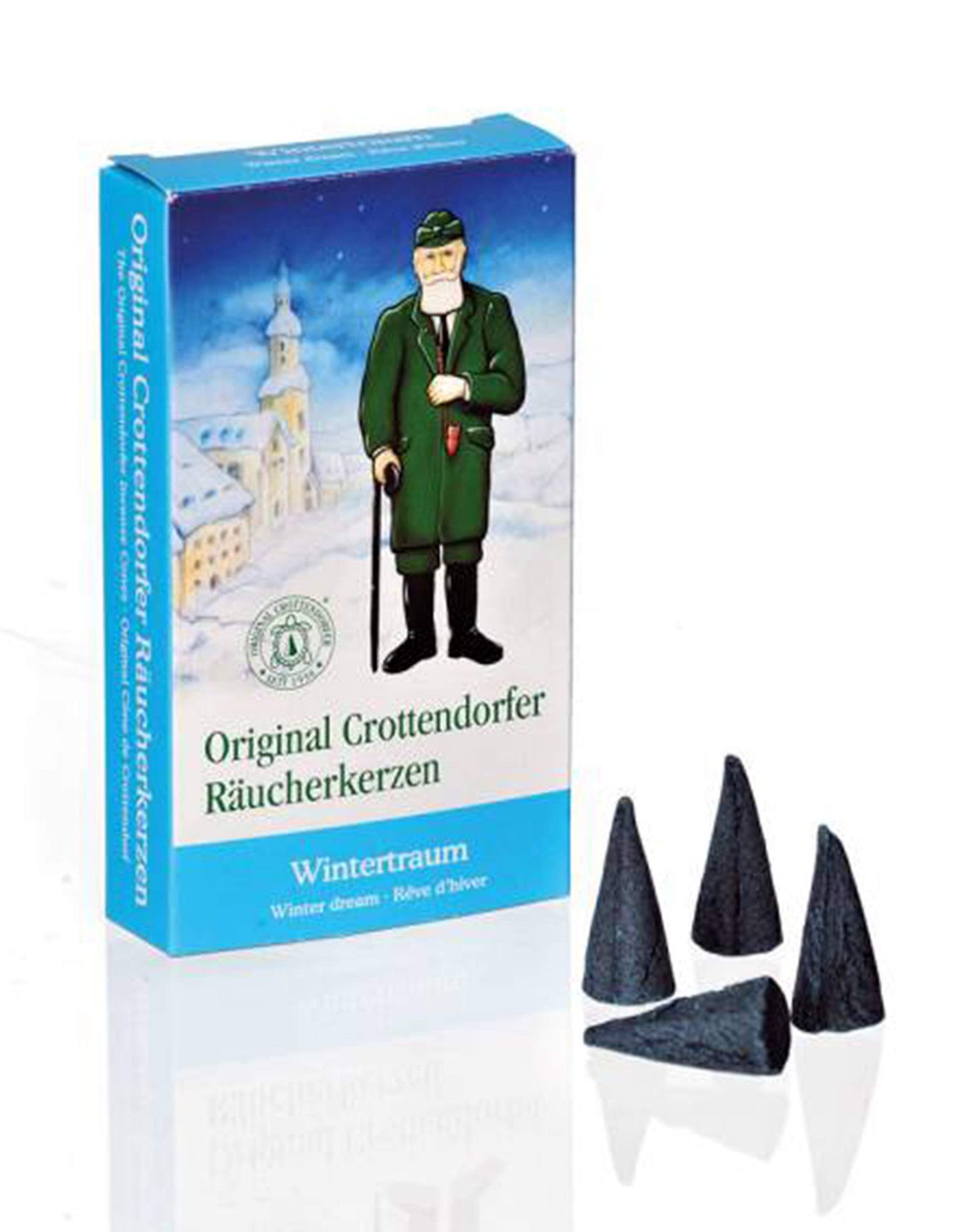 Crottendorfer Räucherkerzen set da 8 (8 x 24 pezzi) Profumo d'Avvento, Incenso natalizio, Mela e cannella, Legno di sandalo, Sogno d'inverno, Arancia d'inverno, Mix colorato, Profumo di abete
